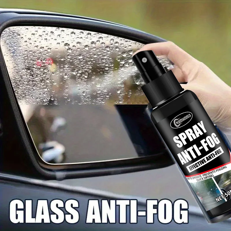 طلاء زجاجي عالمي مضاد للمطر للسيارة للدراجات النارية، رذاذ مضاد للضباب للزجاج الأمامي للسيارة، مرايا الرؤية الخلفية، النظارات، والخوذات