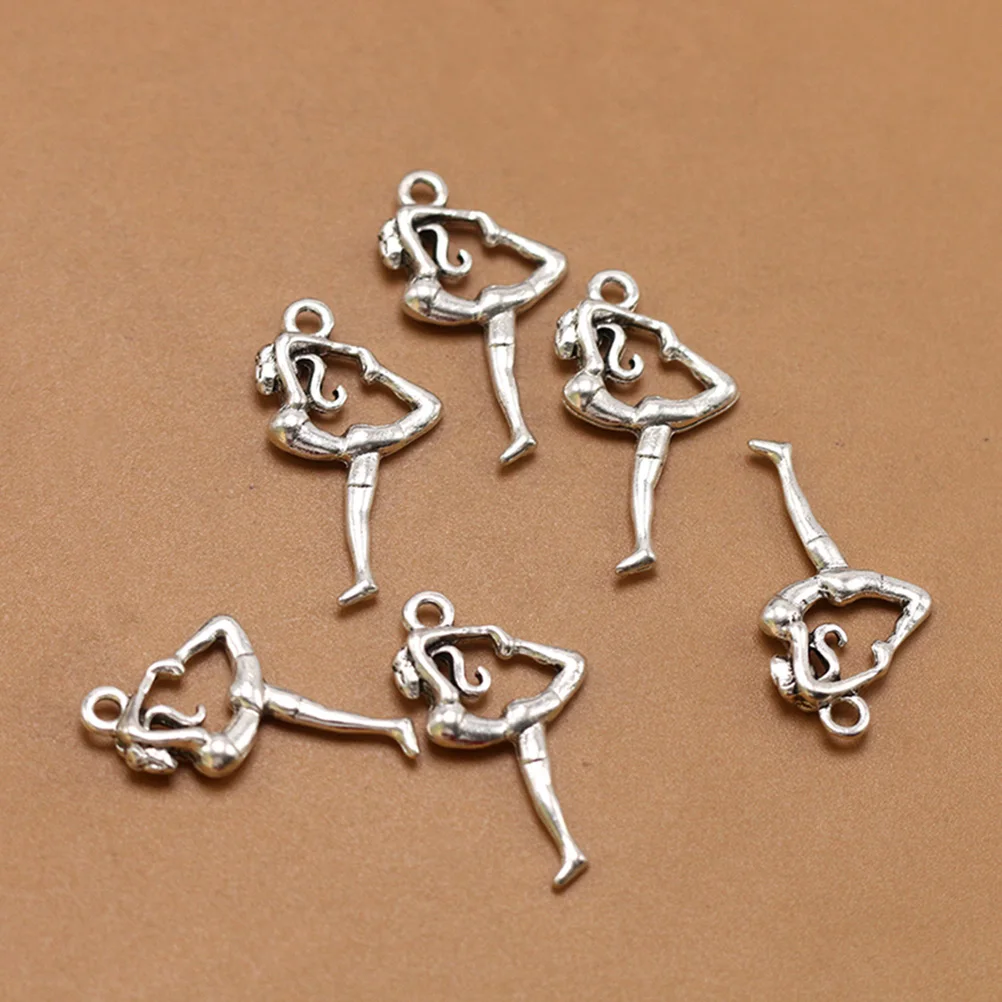 

50Pcs Female Gymnast Pendant Alloy DIY Charm Set Jewelry Making Necklace Bracelet Scrapbooking Accessories Alloy Pendant Charm