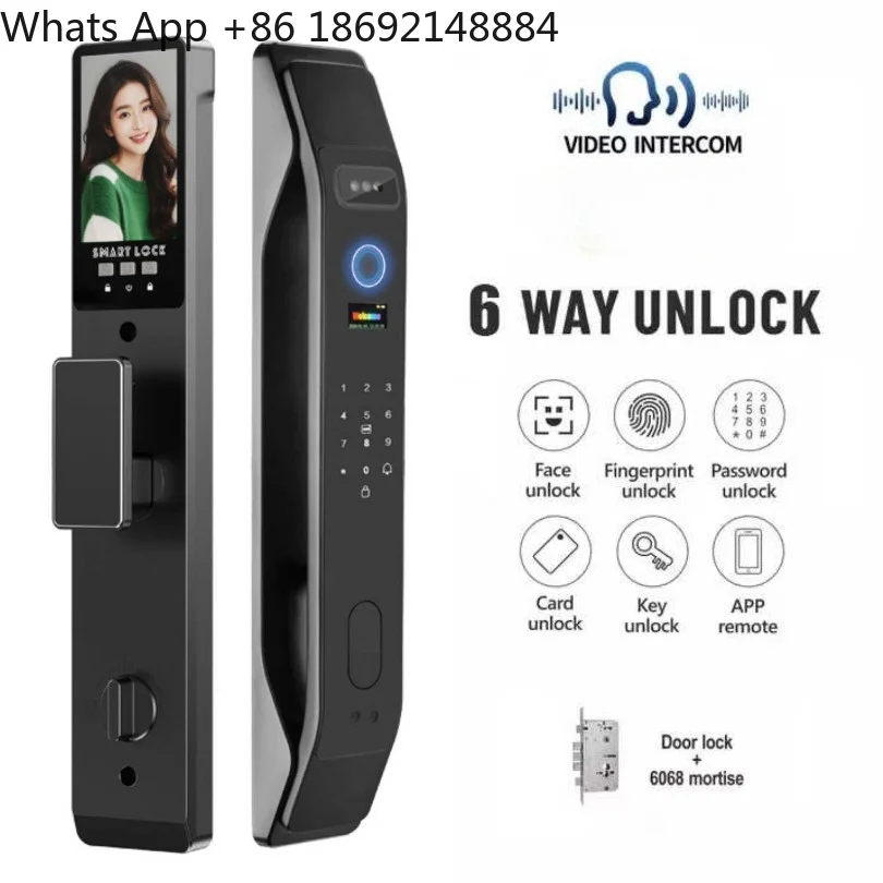 Smart Door Lock Fingerprint Password 3D Face Smart Lock Spot