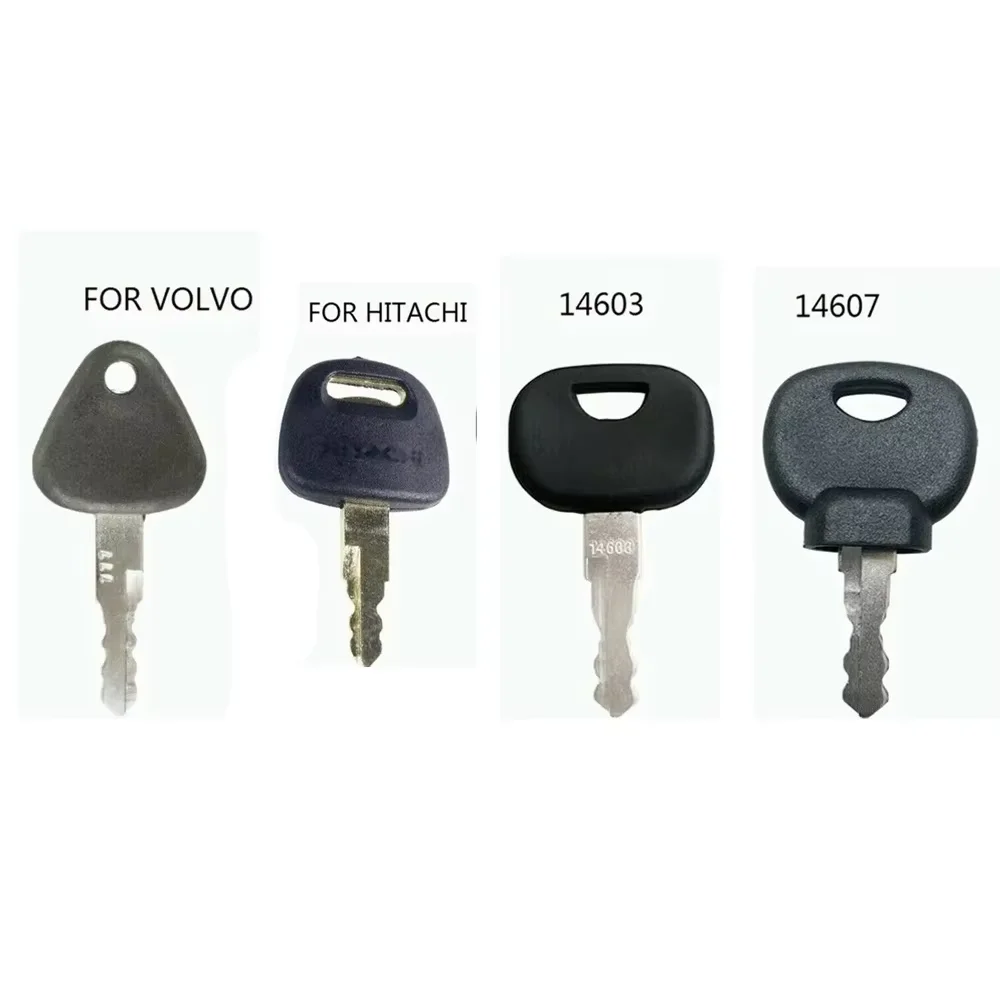7 KEY PLANT EXCAVATOR EQUIPMENT KEY SET FOR JCB CAT VOLVO 14603 14607 Hitachi