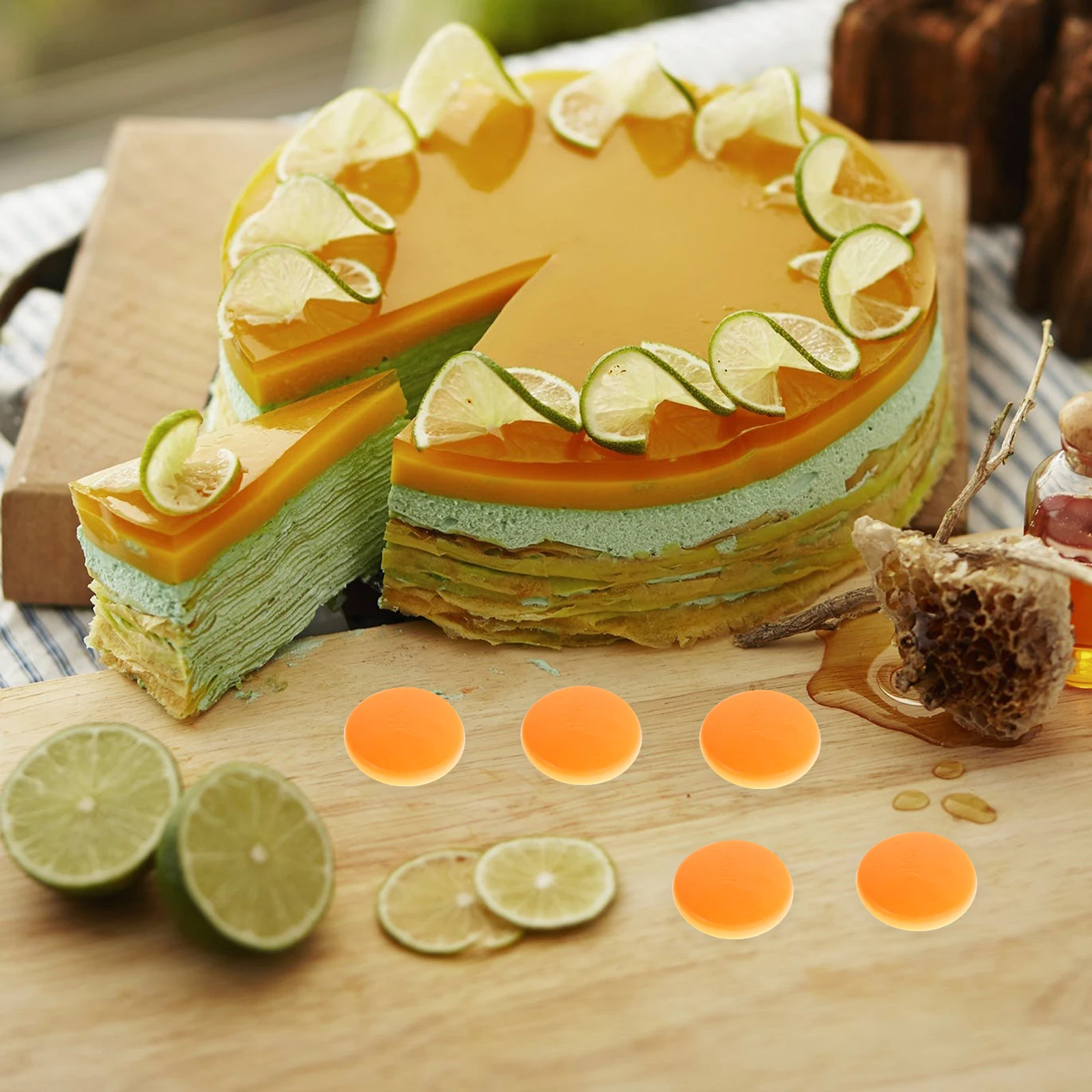 

20pcs Realistic Simulation Bread Cream Gel Accessories Artificial Mini Decorative Props For Diy Keychain Cellphone Charm Bakery