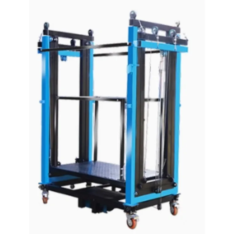 سقالات رفع كهربائية قابلة للطي منصة رفع أوتوماتيكية متنقلة موقع المصنع