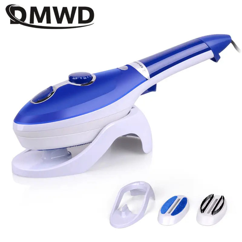 DMWD Handheld Garment Steamer Ceramic Bottom Plate Mini Electric Iron Portable Steam Brush Ironing Machine For Travel Household