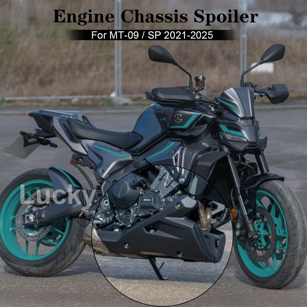 Für Yamaha MT-09 SP Y-AMT MT09 2021-2025 MT09 Motor-Chassis-Spoiler Verkleidungsschutz Abdeckung Protektor Motorrad-Bugspoiler