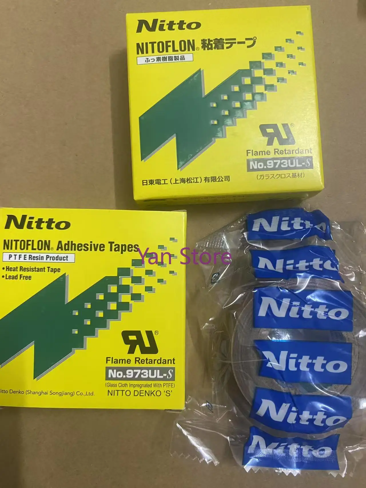 30pcs T0.13mm*W(13mm,19mm,25mm)*L10m Japan NITTO DENKO 973ul Tape NITOFLON Waterproof Single Sided Tape 973UL-S