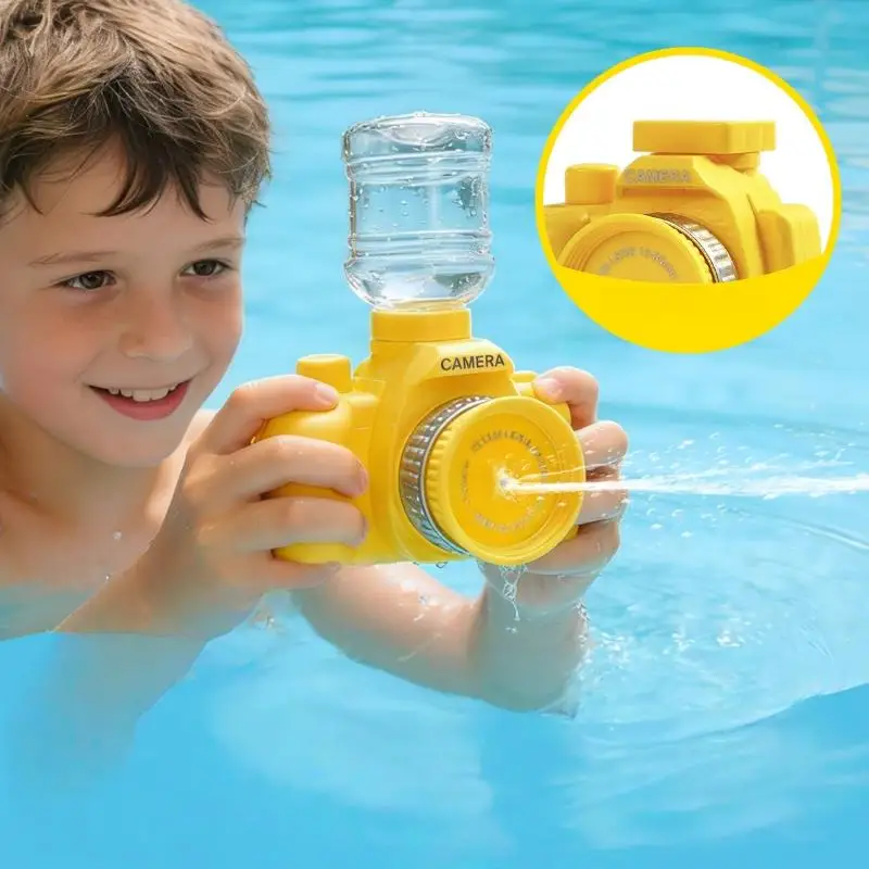 1Pcs Non Electric  Summer Camera Water  High-pressure Full Automatic Firing Water Beach Toy  For Kid Adult Gift