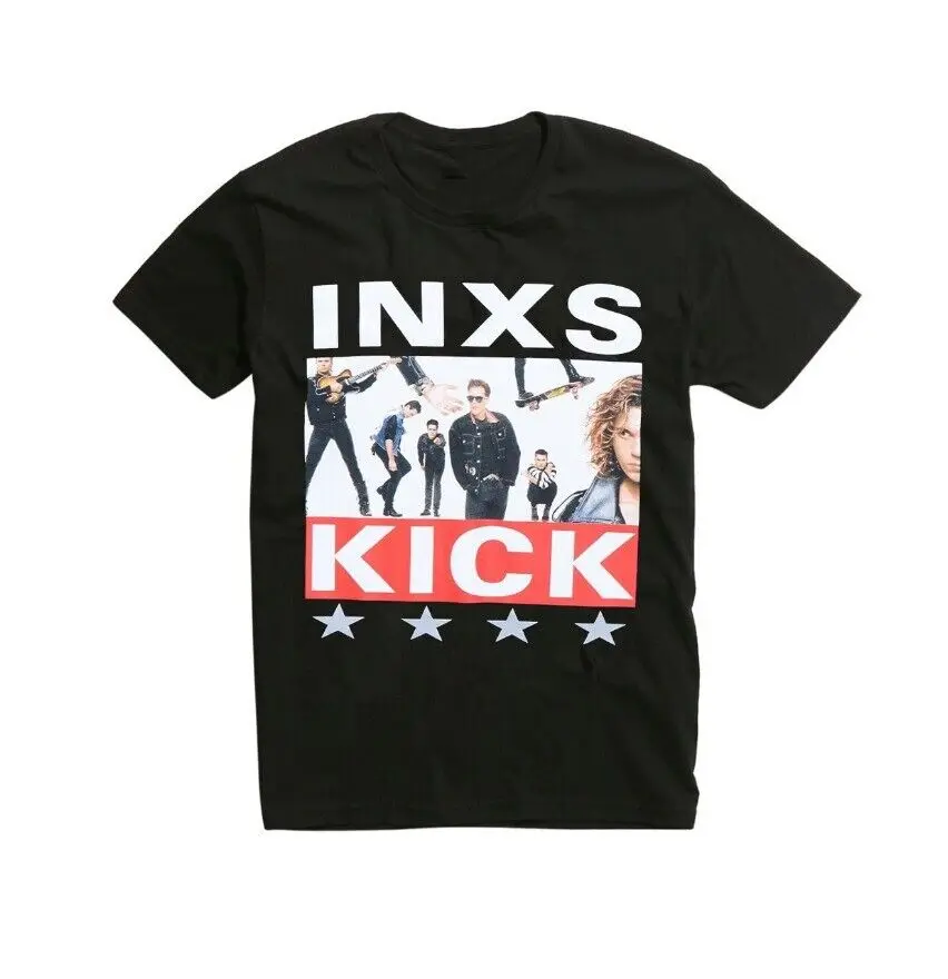 

INXS Kick Обложка альбома Музыка Ретро футболка Подарок для фанатов мужчин женщин черный