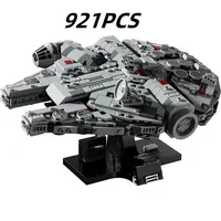 New Spaceship Stars Fighter Space for Millennium Set Building Blocks Bricks Falcon Ship MOC Compatible 75375 Model Toy Gift Kids