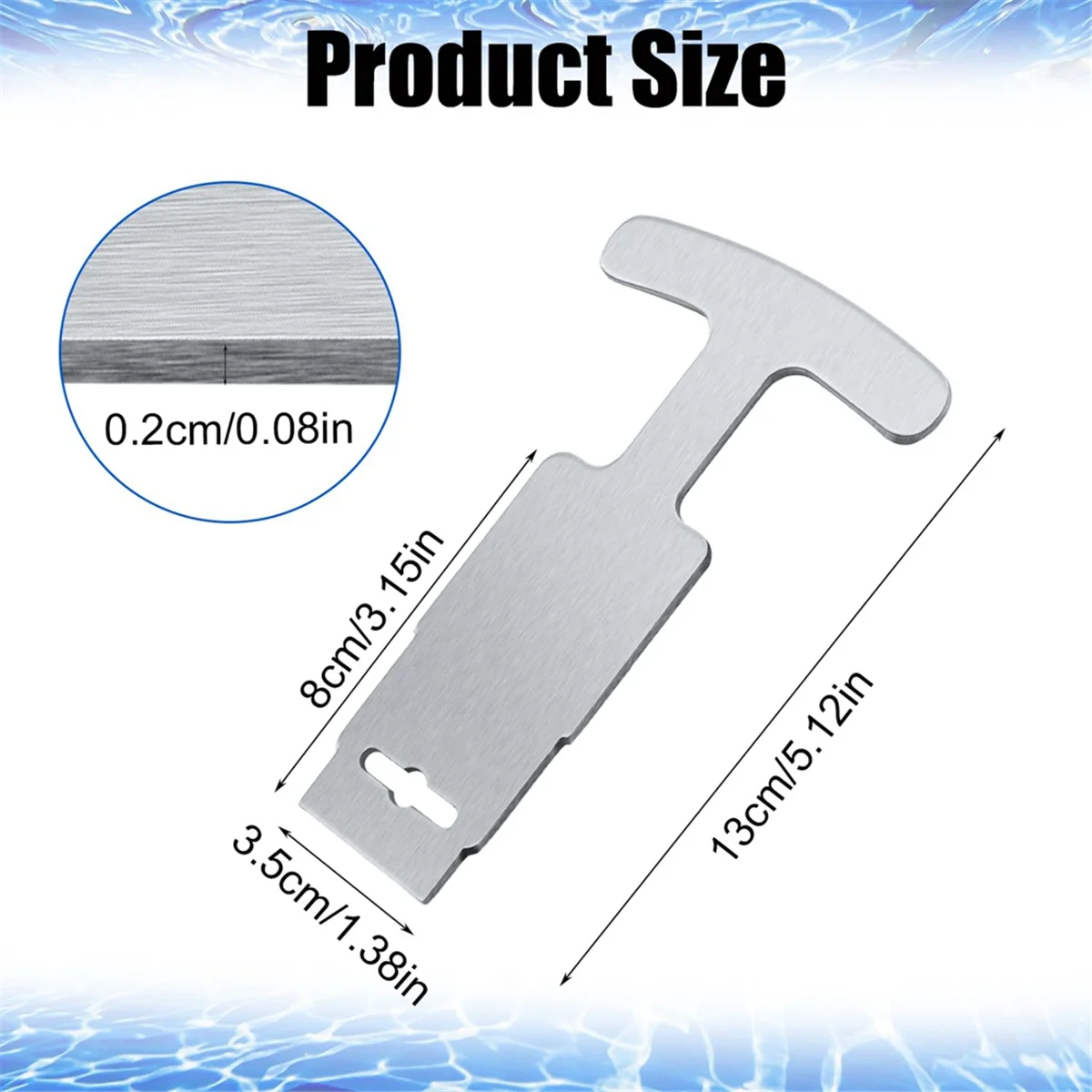 Supernew  Pool Plug Removal Tool, Pool Eyeball Seat Removal Tool with Handle Grip, for Hayward Pool and Spa Return Fitting