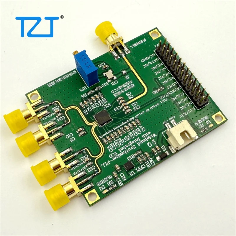 

Плата-основа TZT ADF4350/ADF4351, источник частоты 137,5 МГц-4,4 ГГц/35 МГц-4,4 ГГц, фазосинхронизированная петля V2025, модуль генератора частоты