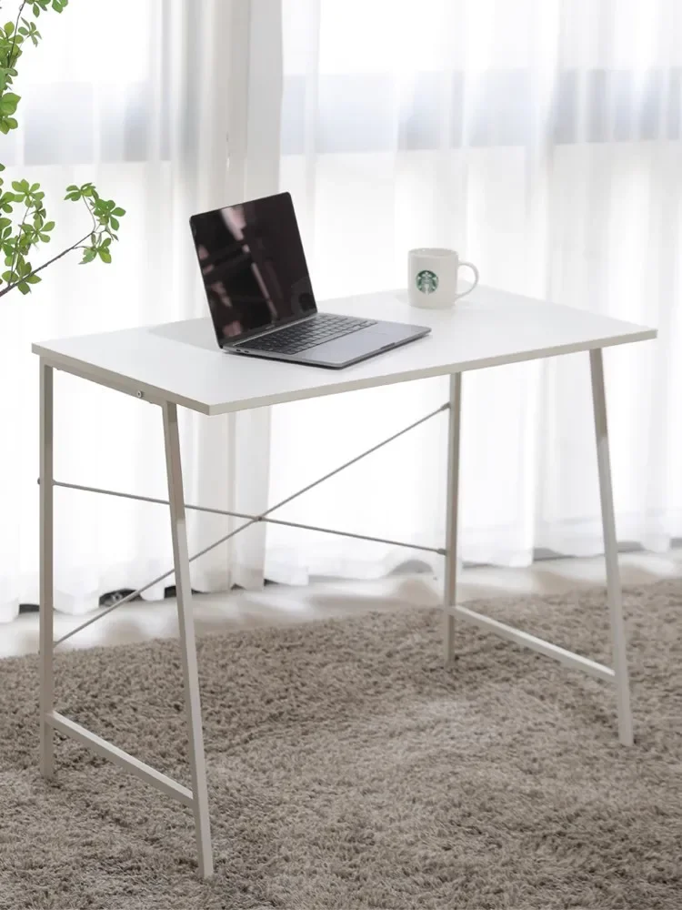 

Simple computer desk desktop home bookcase integrated