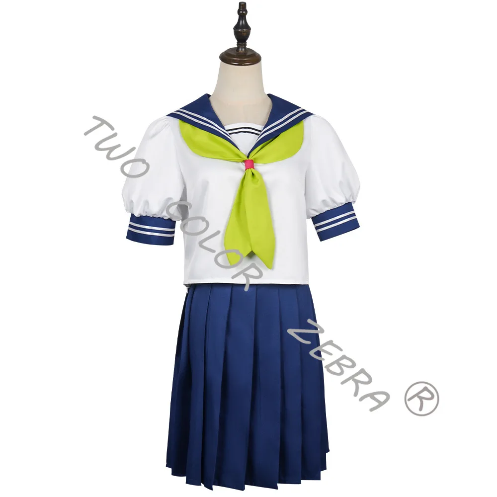 New Anime You and I Are Polar Opposites Miyu Suzuki Cosplay Costume Wig JK School Uniform Cute Japanese Style Campus Set view 3