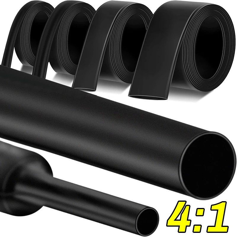 4:1 Heat Shrink Tubing Waterproof Marine Wire Cable Protecter Sleeves Adhesive Industrial Seal Against Wire Connector 4/6/8mm