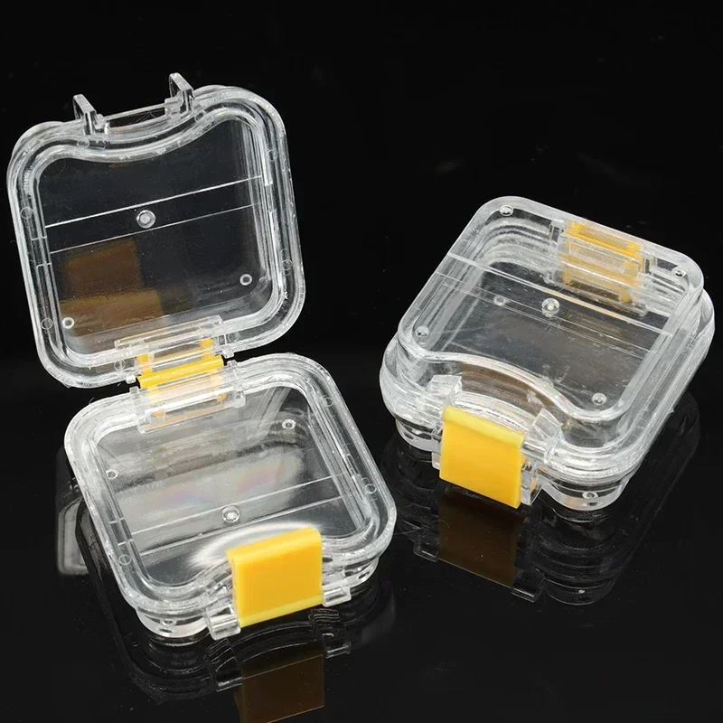 50pcs Small Dental Storage Box - Bagged Crown Organizer with Transparent Flexible Film, for Denture Tools