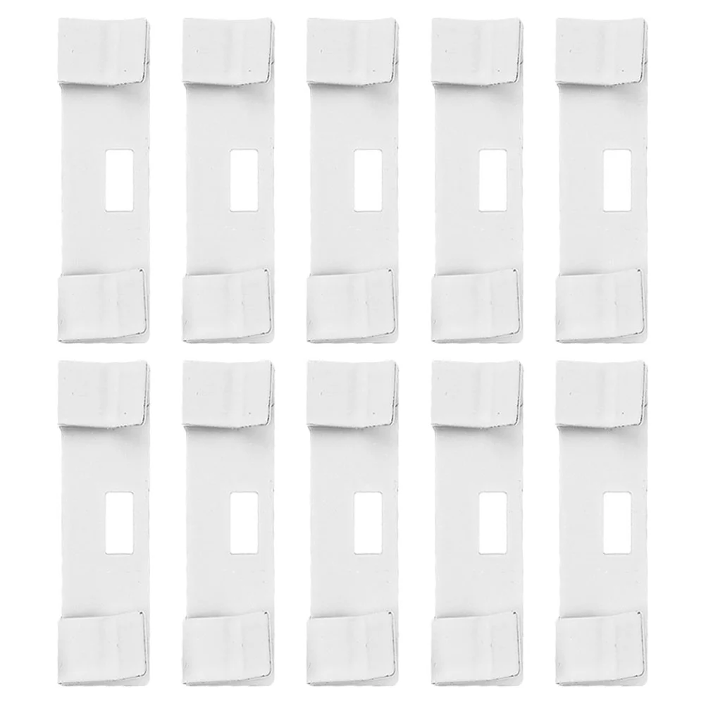 10 Pcs Vertical Shade Replacement Sheet Blind Parts Tabs For Blinds Repair Clip Accessory Metal Slats Reinforcement Vane Savers