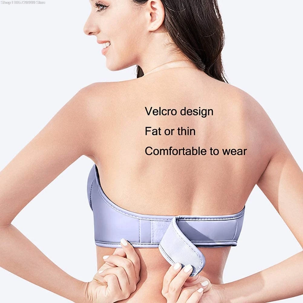 Wireless Electric Breast Massage Bra Hot Compress Breast Enhancement Instrument for Breast Lift Enlargement Shaping