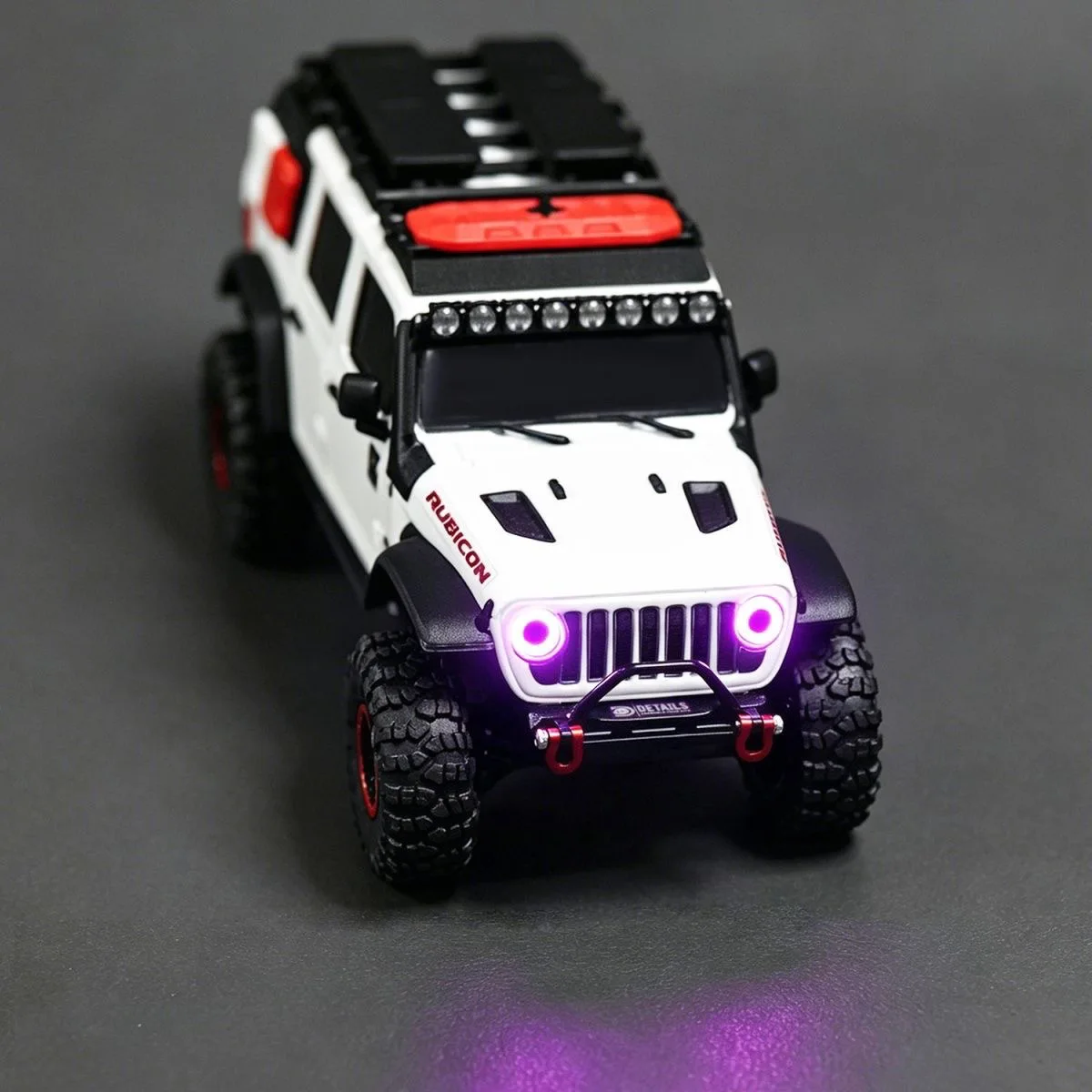 

1:30th Scale SCX30 LED Angel Eye Headlights for 1/30 RC Crawler Car SCX30 Jeep Wrangler Accessories