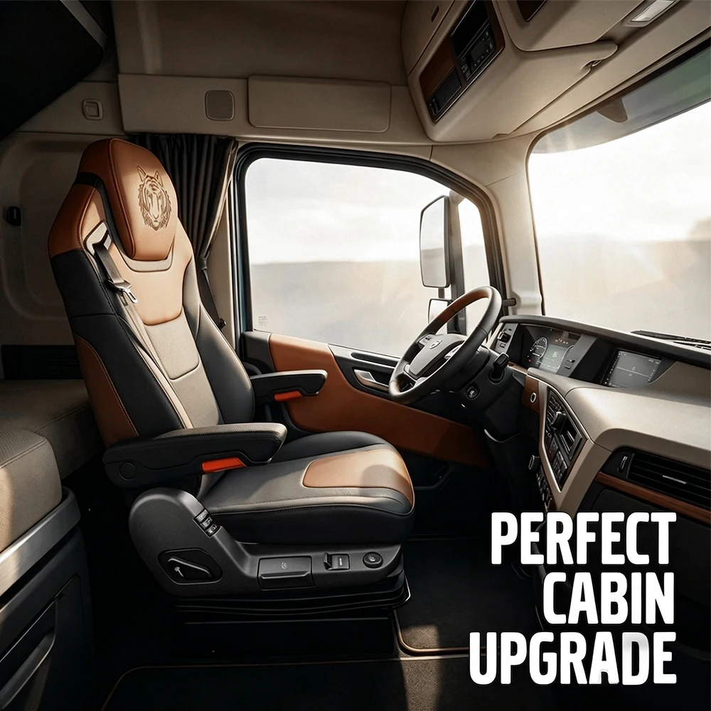 

Luxury Air Ride Seat Universal Air Suspension Driver Seat For Freightliner Mercedes Benz Volvo Kenworth International Truck Seat