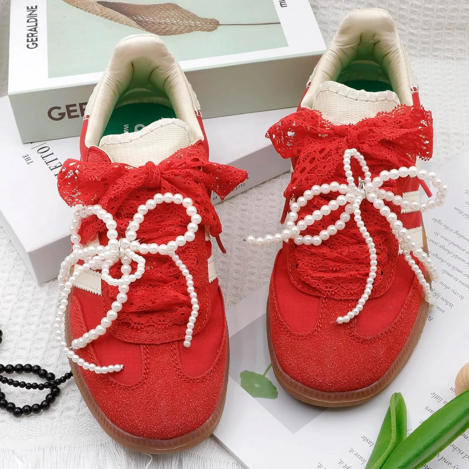 1 Paar Seiden-Spitzen-Schnürsenkel für Mädchen, bunte flache Schnürsenkel, weiß, schwarz, lässige Seil-Schnürsenkel für Schuhe, Zubehör, Breite 3 cm – Detail 28