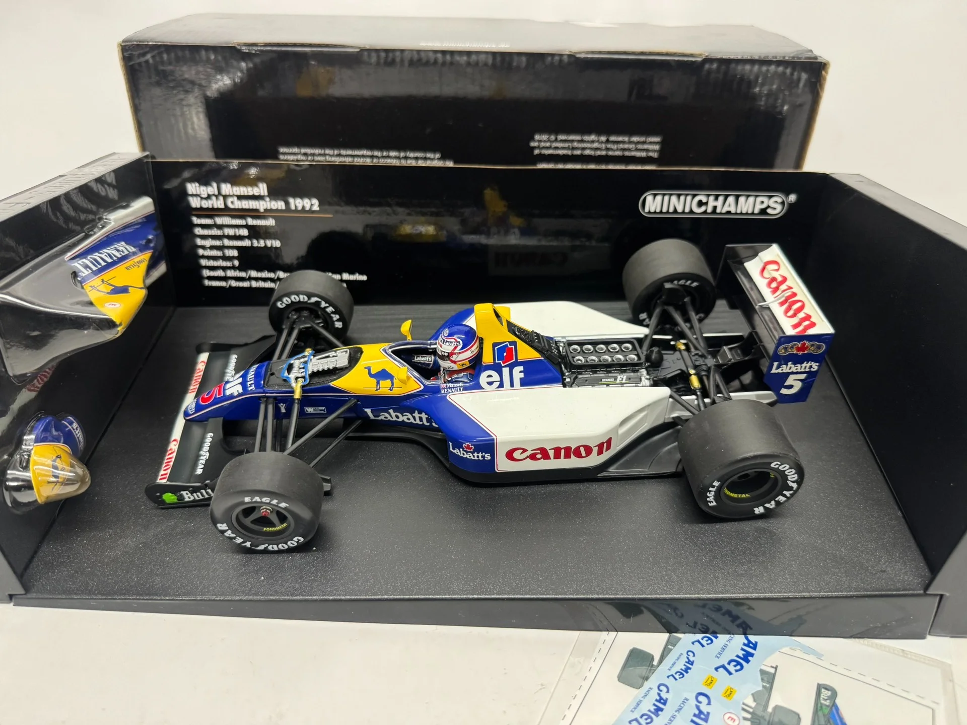 Minichamps 1:18 F1 FW14B 1992 Simulation Limited Edition Resin Metal Static Car Model Toy Gift