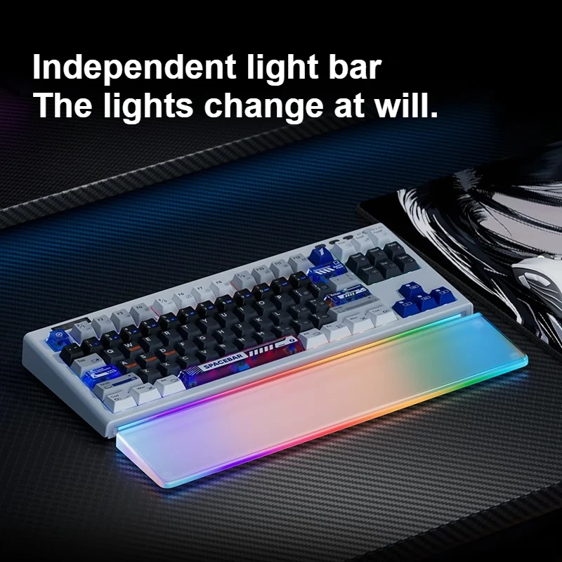 NEO87 Mechanical Keyboard Customized Bluetooth Tri-mode RGB Hot Swap Gasket Structure E-sports Gaming Mechanical Keyboard 88key