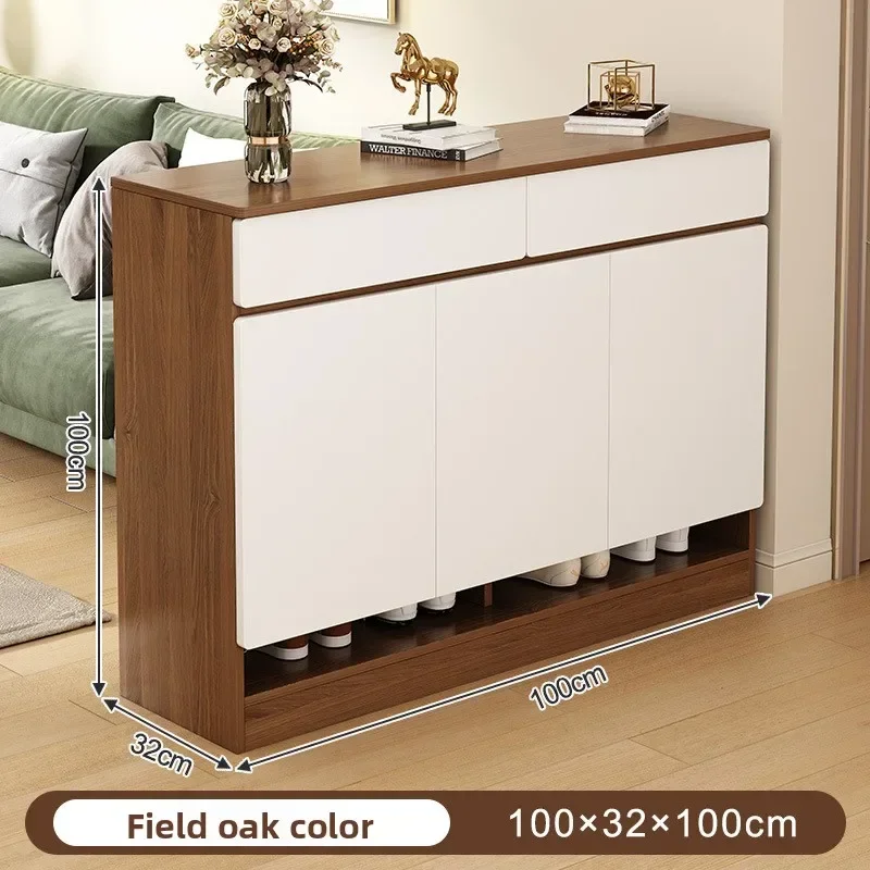 The shoe cabinet is layered at the  after the door, and the shoe rack storage cabinet can be used for cross-border shelves.