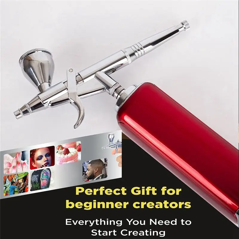 A55F-Airbrush Set Cordless Airbrush Kit With Compressor, Airbrush Cake Decoration High Airflow Miniature Painting Tool