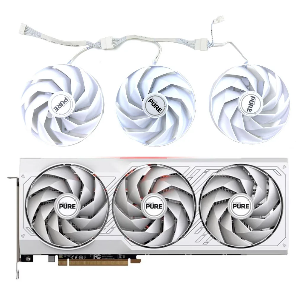 

NEW Original 6PIN FD10015M12D 95MM 12V 0.45A RX7700XT GPU fan suitable for Sapphire RX7700XT 7900 7900XT graphics card cooling