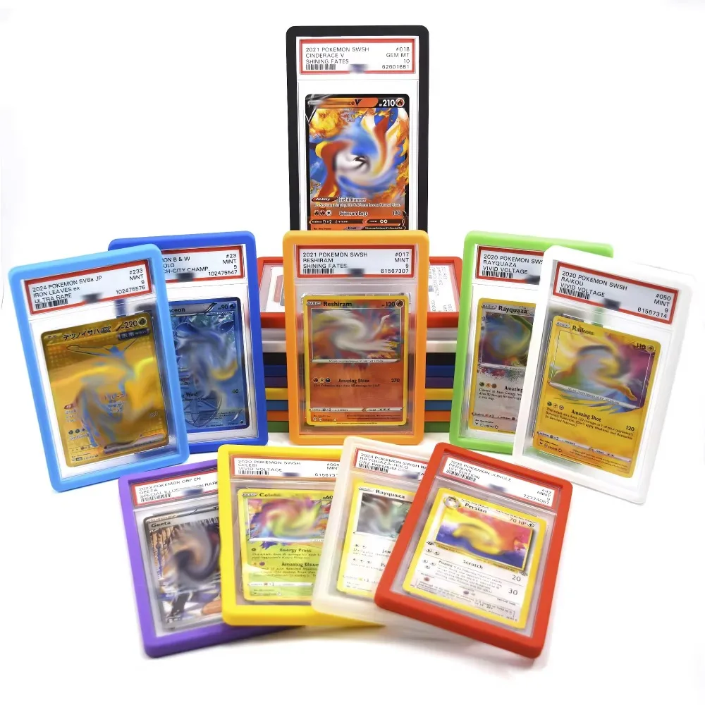 ترقية بطاقة تصنيف PSA حافظة ناعمة سيليكون امتصاص الصدمات 35PT حافظة واقية ضيقة تناسب حامل بطاقة ماتي مقاومة للسقوط #3