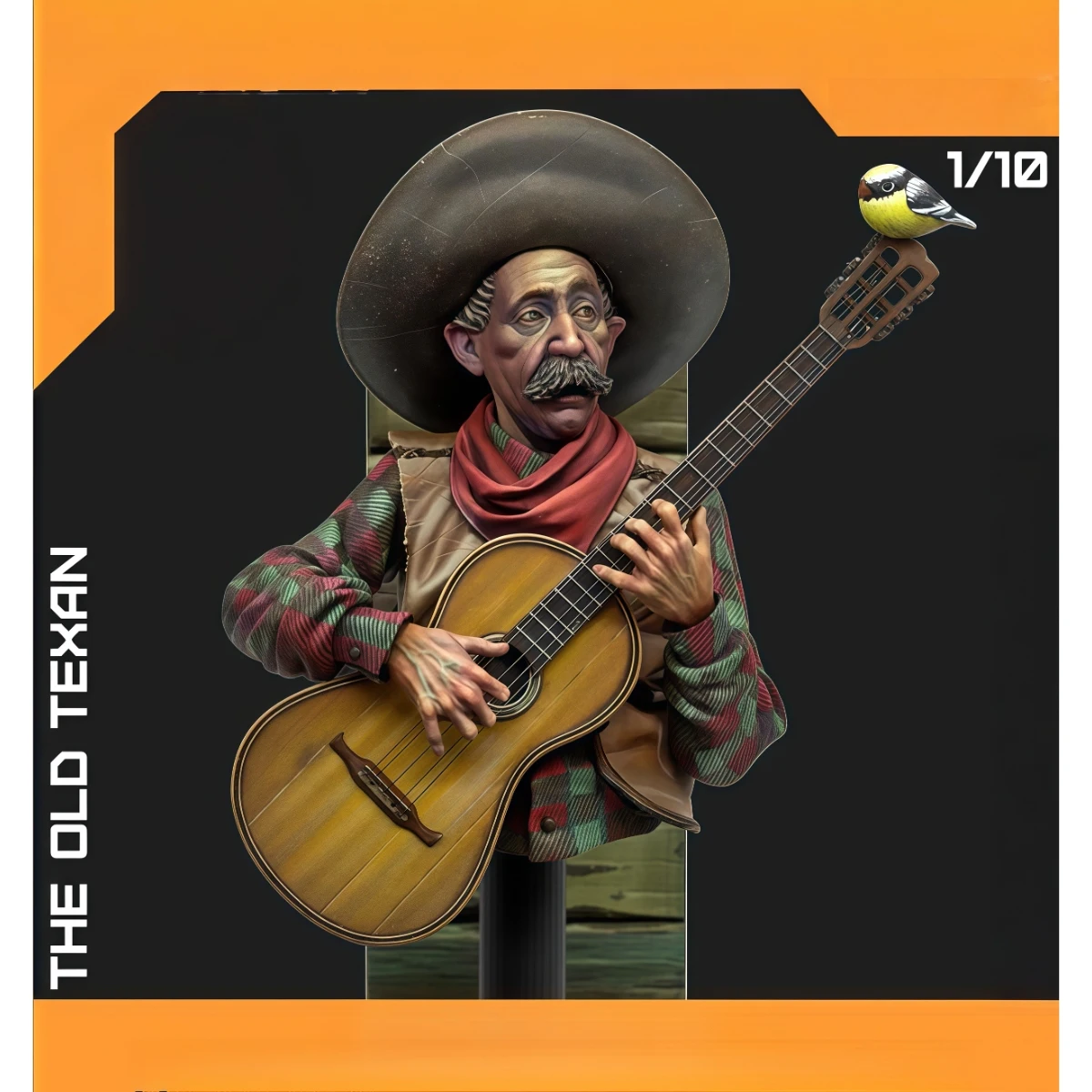 

Набор неокрашенных моделей из смолы в масштабе 1/10, бюст, Old Texan, в разобранном и неокрашенном виде, GK, 1688X