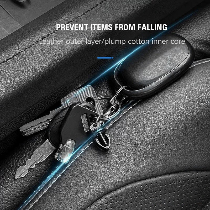 2 قطعة مقعد السيارة الفجوة حشو قطاع منصات لينة فاصل تصفيف السيارة الجلدية