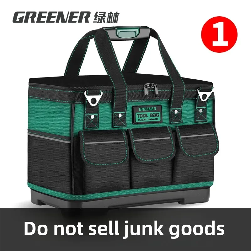

Heavy Duty Canvas Tool Bag for Electrician Maintenance, Multi-Functional Portable Storage Bag