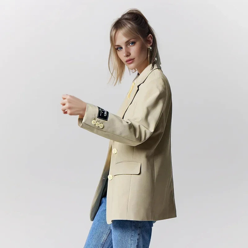 Semir 2024 Suit Jacket Women Mid-Length Cool Autumn Casual Suit Fashion High Street New Style Suit Coats