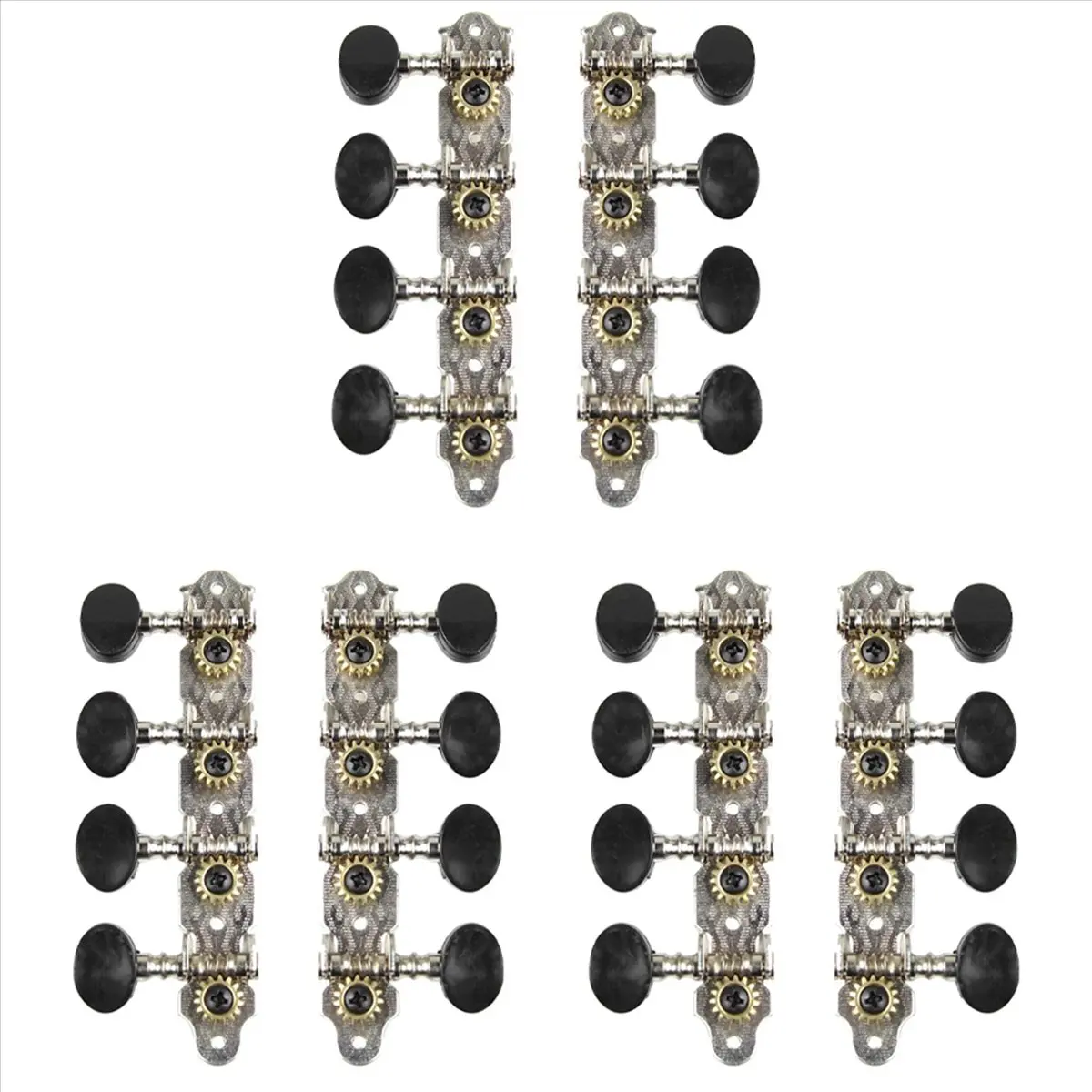 【NEW！TURE】 12L12R Mandolin Tuning Pegs Machine Heads String Tuning Pegs for 8 Strings Mandolin Instruments Accessory