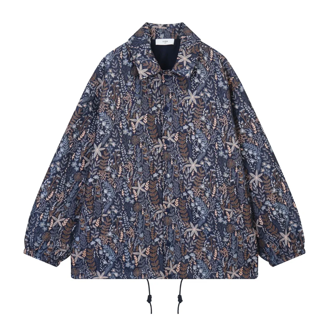 

Lovers shirt design sense niche shirt men fall new 2024 Japanese retro loose shirt coat