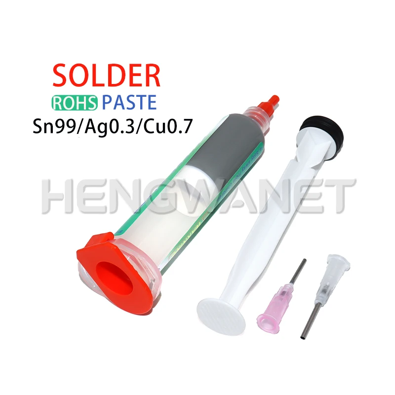 Lead Free High-Temperature Solder Paste Sn99 Ag0.3 Cu0.7 Needle Tube Mobile Phone USB Socket Repair LED Soldering