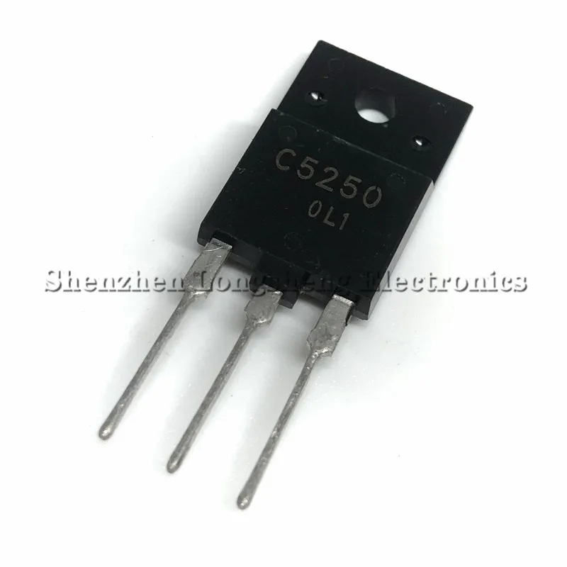 5PCS/LOT 2SC5250 C5250 TO-3PF NPN transistor power tube 1500V 8A New In Stock