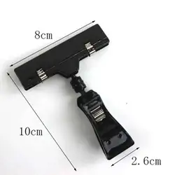 5pcs Transparent Plastic Advertising Clips Plastic Sign Display Shelf Clamp Price Label Tag Clip Holders In Supermarket Retails