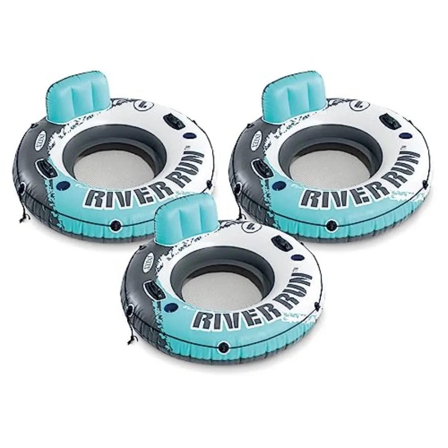 

Надувные плавучие круги River Run для озера, 3 штуки, разноцветные, для водных развлечений на открытом воздухе, прочный ПВХ-материал, Vibrant
