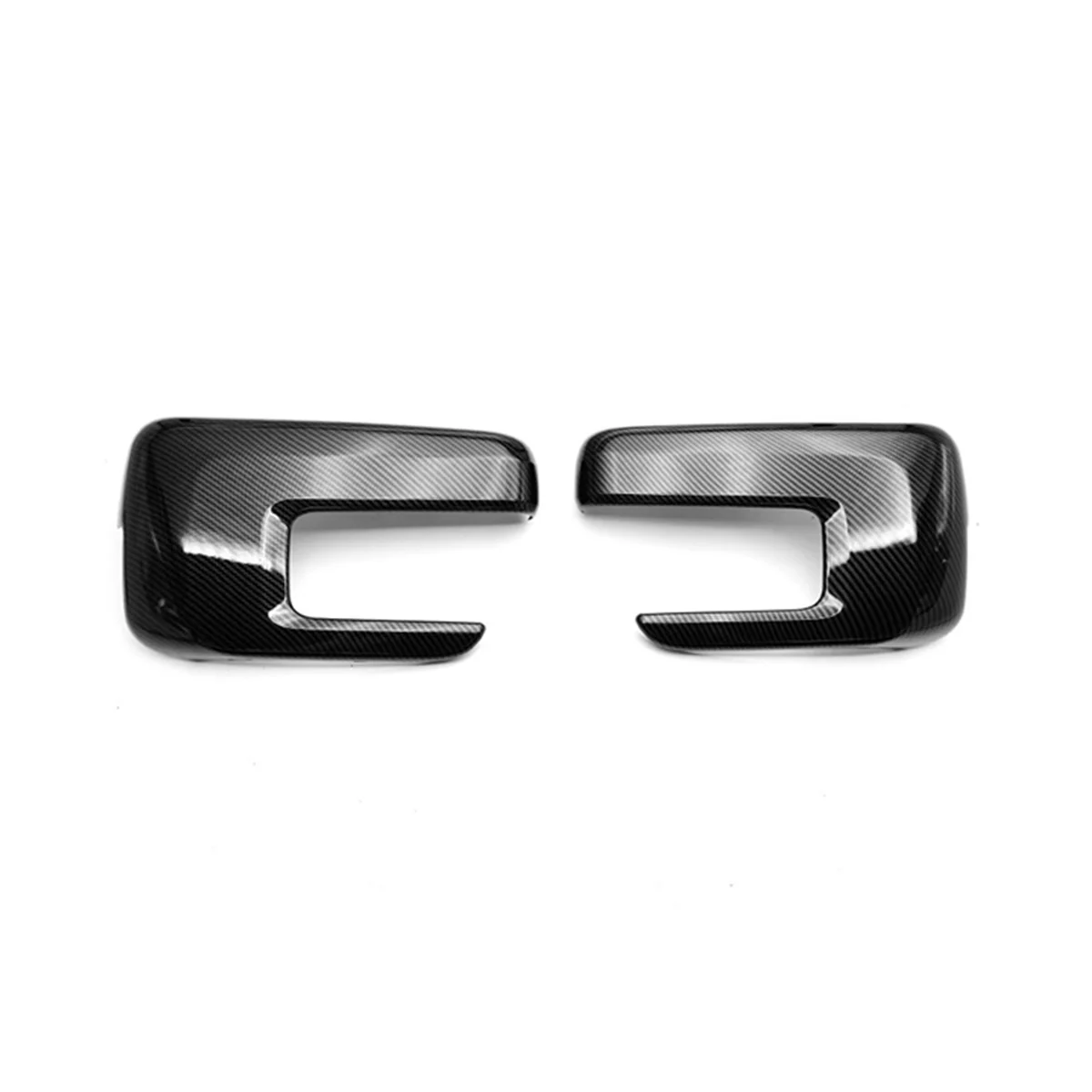 

Carbon Fiber Rear View Rearview Side Glass Mirror Cover Trim Frame Side Mirror Caps for Ford F150 2021