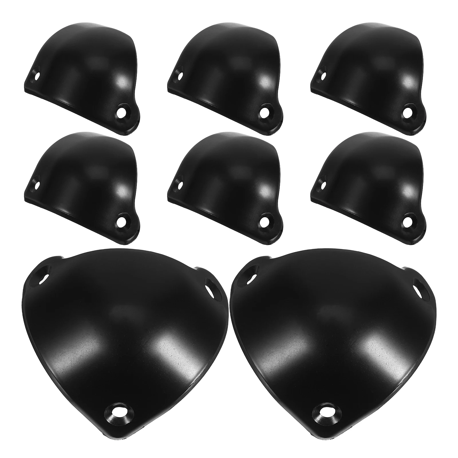 

8 Pcs Guitar Speaker Corner Triangle Plastic Protector Carton Guard Packaging Cabinet Protectors Edge Black
