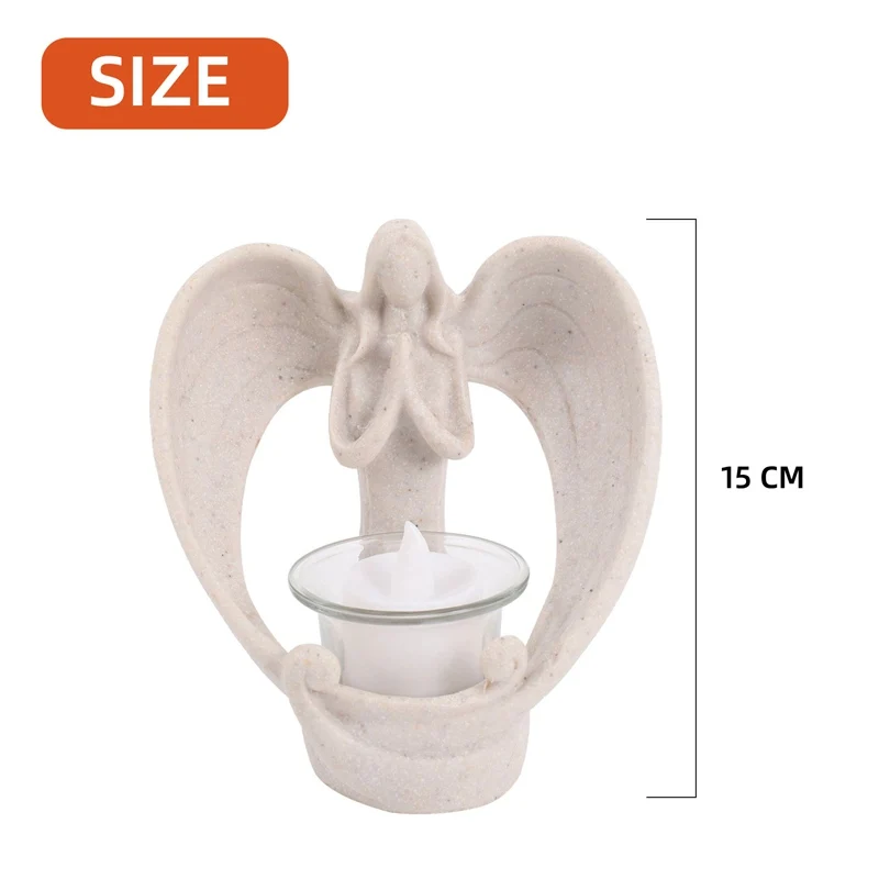 Resin Angel Candle Holder Angels Candleholder Tealight Bereavement Gift Decor