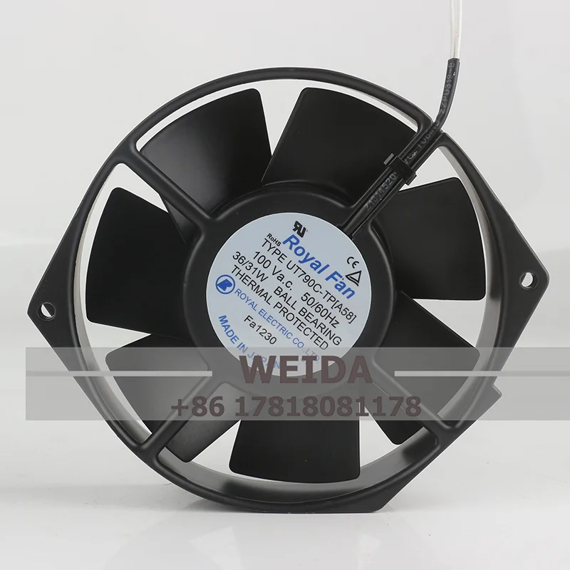 

Оригинальный королевский вентилятор переменного тока 100 В 36/31 Вт DC EC 17038 170X150X38 мм 17 см термостойкий инвертор 2-проводной TYPE UT790C-TP[A58] охлаждающий вентилятор
