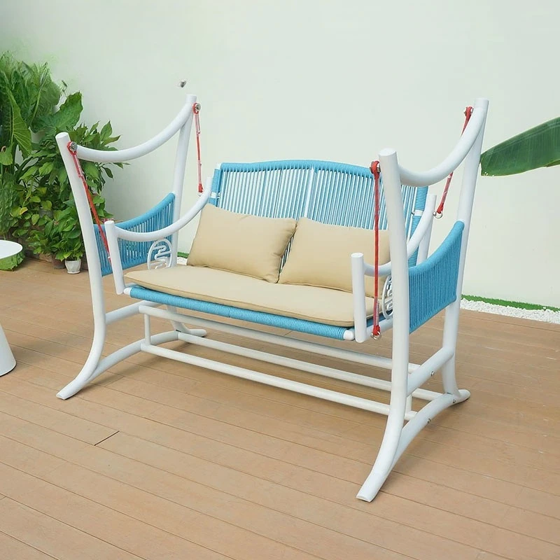 Swing Garden Balcony Rattan Rocking Furniture Outdoor Terrace Homestay Double Leisure  Basket Hanging Chair