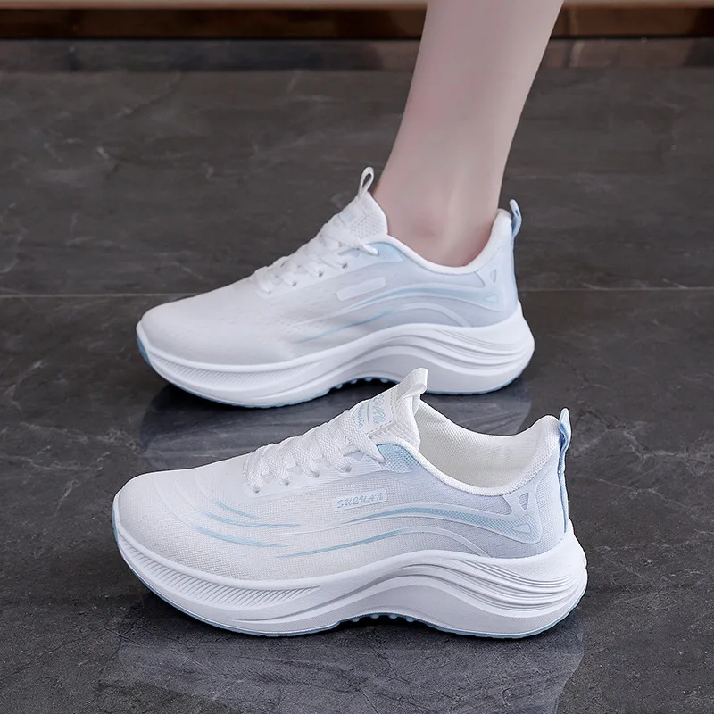 Women's Spring Lightweight Sports Shoes Breathable Jogging Trendy Casual Outdoor Comfort Shoes