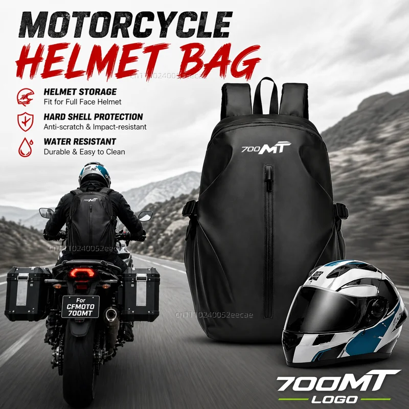 Knight Backpack Motorcycle Helmet Bag Travel Equipment Waterproof Large Capacity Riding Gear For CF MOTO 700MT 700 MT