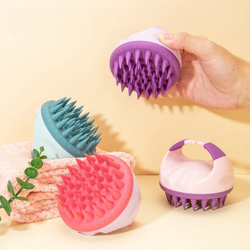 WANMEI Scalp Scrubber, Shampoo, Brush, Massager, Clean Scalp, Comb, Handle, Shampoo Brush, Scalp Exfoliating Brush, Massage Comb