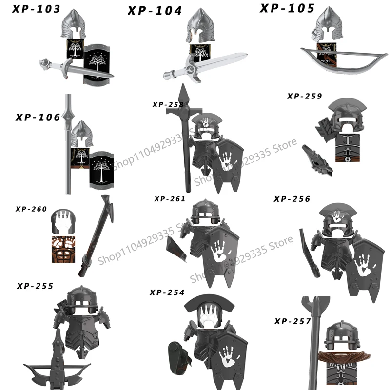 KT1033 KT1014 Medieval Military Wars Figures Building Blocks Movie Series Heavy Infantry Archers Assault Soldiers Boy Toys Gifts