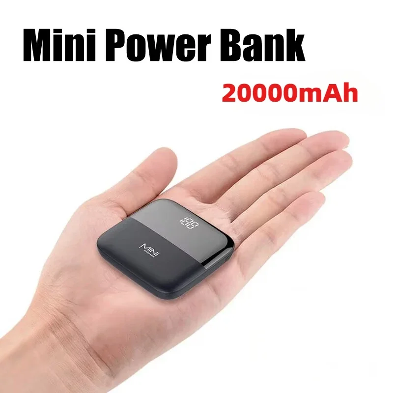 Mini Powerbank 20000mAh Portable Power Bank External  Battery Phone Fast Charger For Apple Samsung Xiaomi Spare Battery