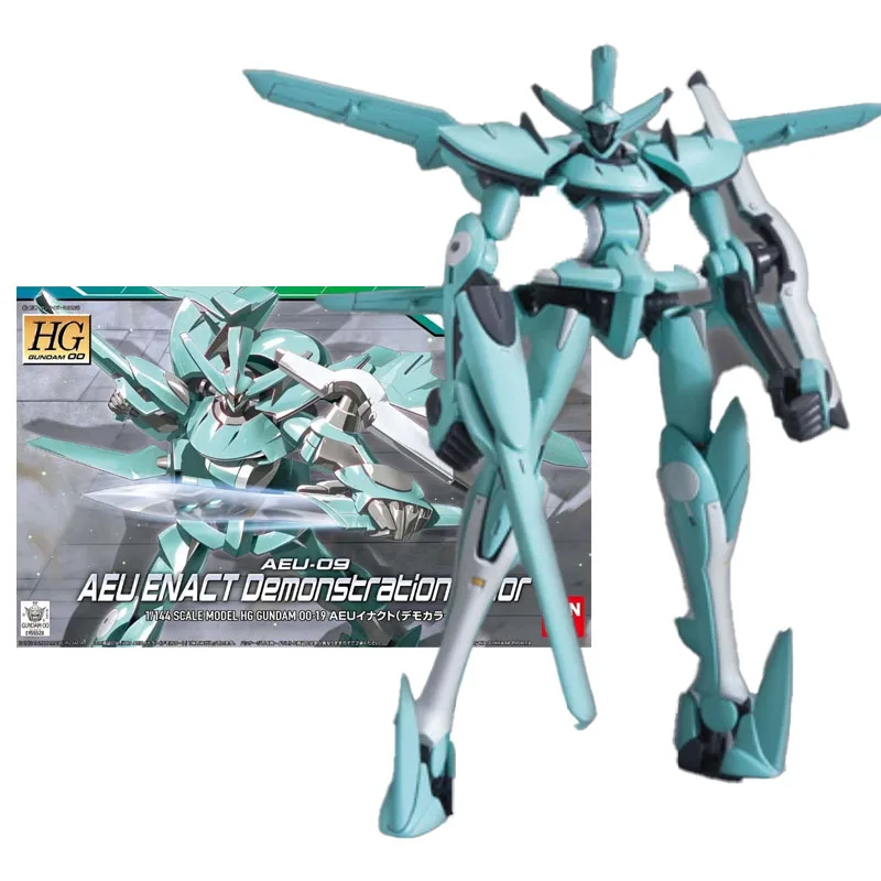 BANDAI HGUC Model Kit AEU-09 AEU ENACT Demonstration Color Gundam 00 Anime Action Toy Figures Dolls Accessories Hobby Child Gift